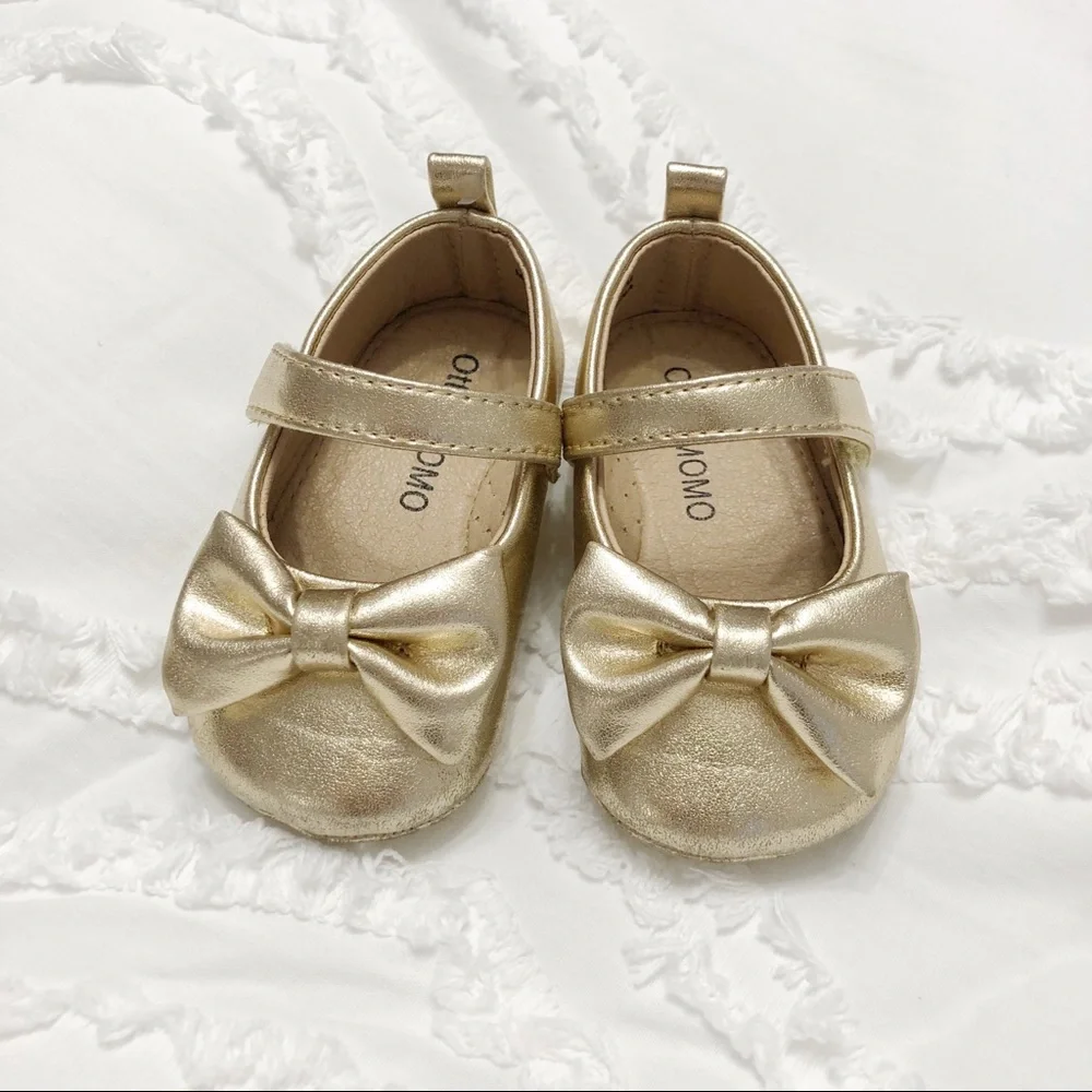Baby Girls Soft Sole Leather Shoes T-Strap Mary Jane for Infant... SIZE 6-9m